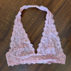 free People lace halter bralette